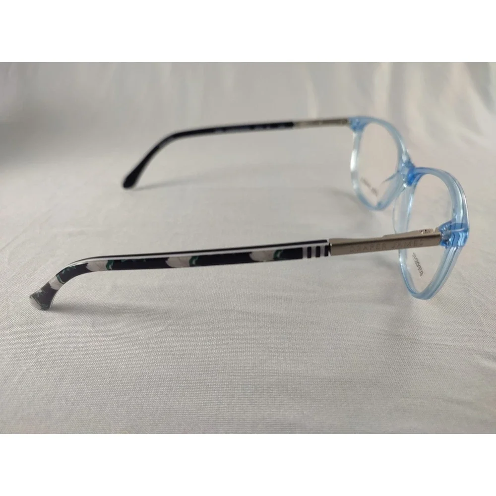 Draper James‎ DJ5027 416 Blue Crystal Cat Eye Eyeglass Frames 56-16-140 NWT